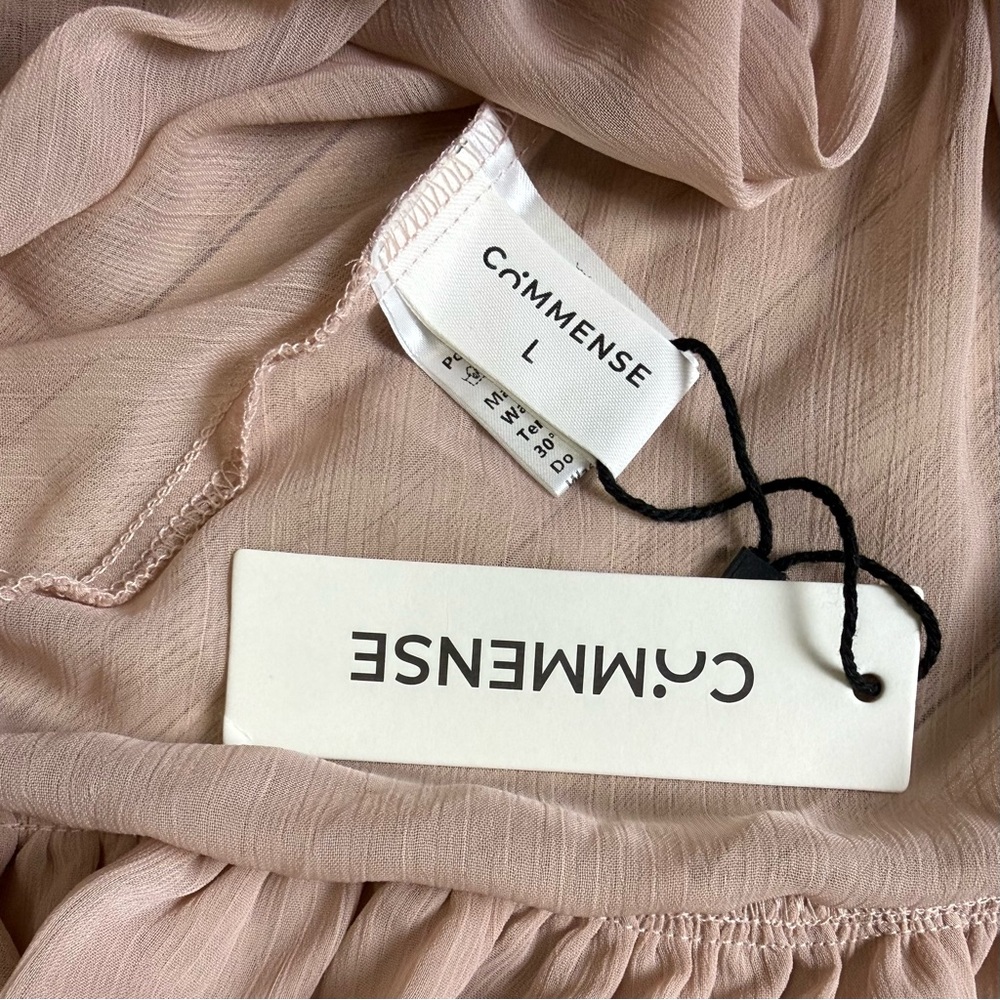 Commense Blush Pink Ruffle Mini Dress - Picture 11 of 13